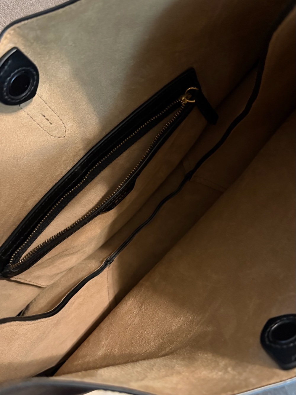Ralph Lauren Polo ID Calfskin Large Shoulder Bag in Black - Picture 8 of 12
